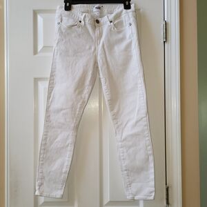 Paige Verdugo Crop Skinny White Jeans size 29